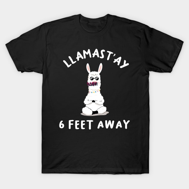 llamast'ay feet away: Humour Quote stay 6,six llama stay T-Shirt by mezy